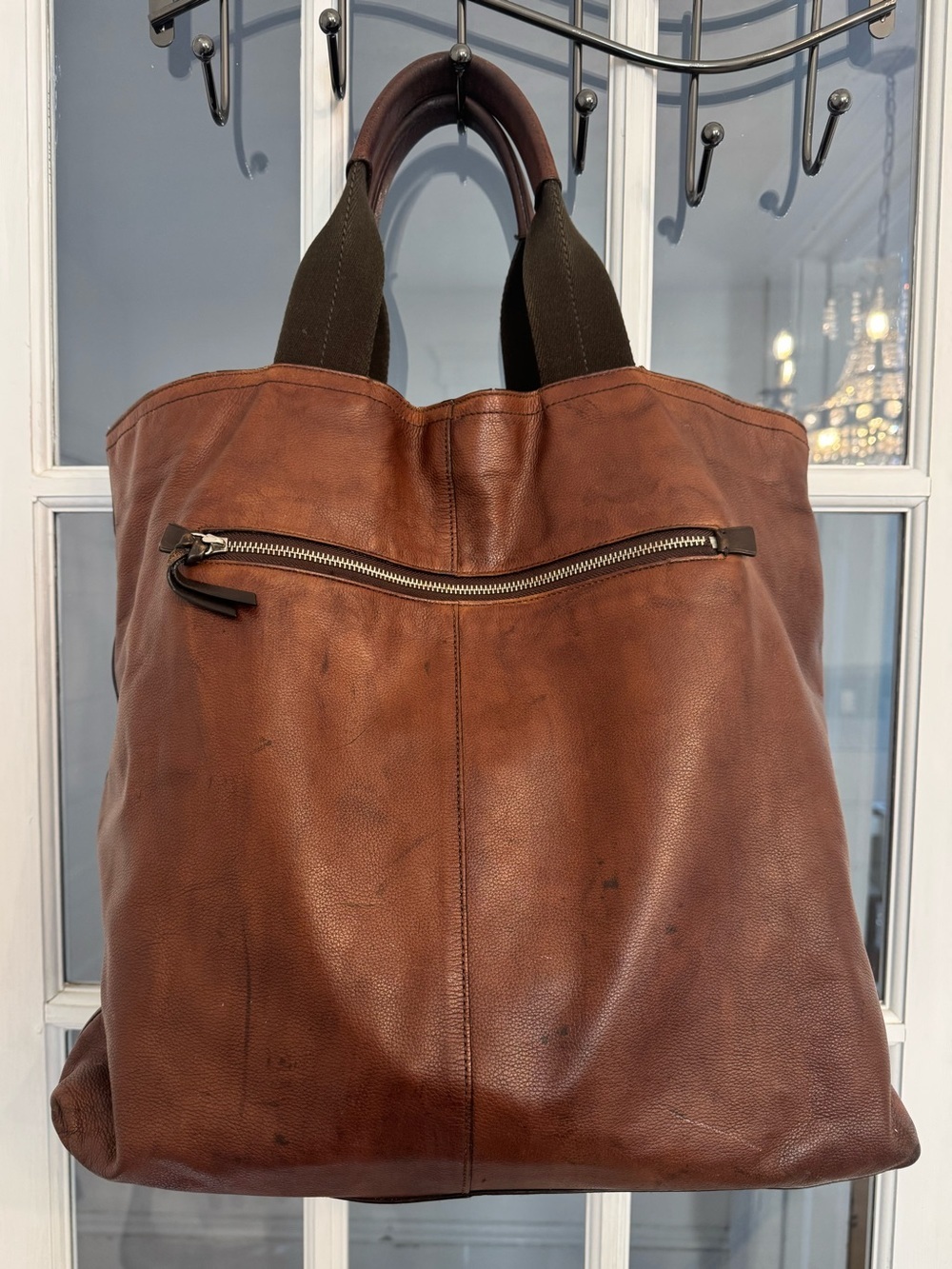 COACH Vintage Brown Leather Tote Bag D1182-70322